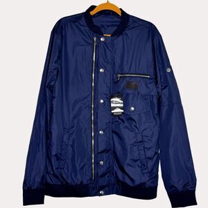 Feel & Fly Streetwear Mens Jacket Windbreaker Navy L NWT bv